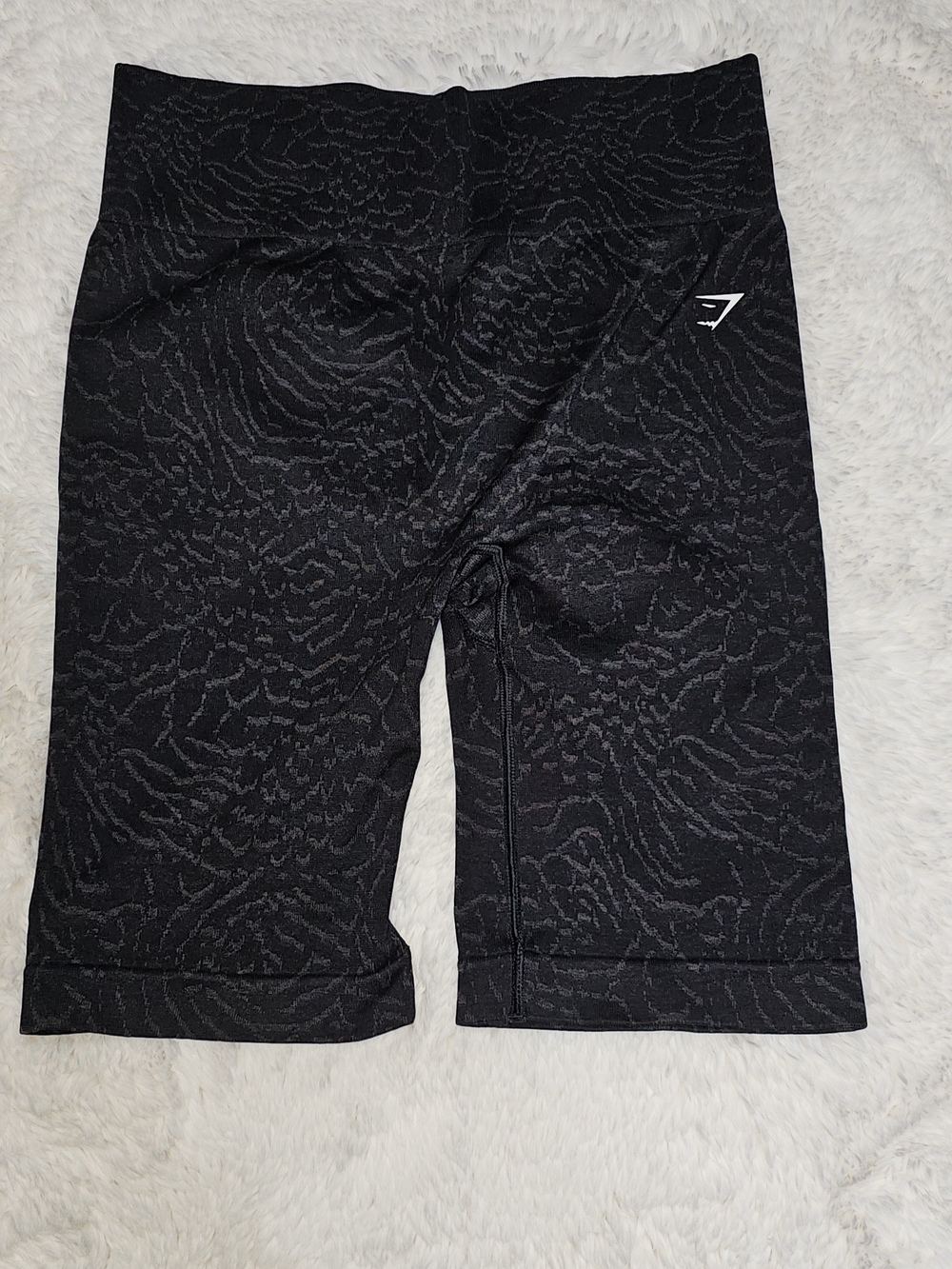 Gymshark Black Seamless Patterned Biker Shorts XXL